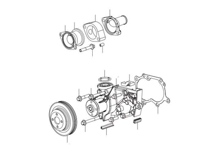 Насос і термостат Chery QQ