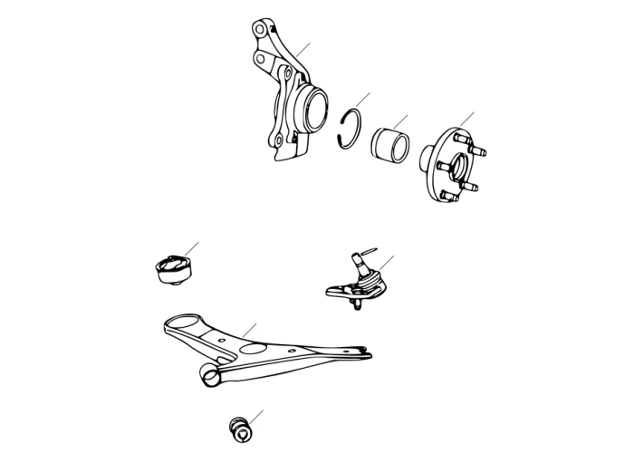 Конструкция и неисправности передних рычагов и ступиц BYD F3