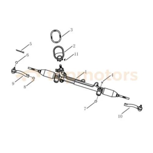 Рейка рульова Geely GC5 (1014013538)
