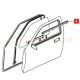 Ущільнювач скла передніх лівих дверей зовнішній нижній Great Wall Safe (6107501-D01)